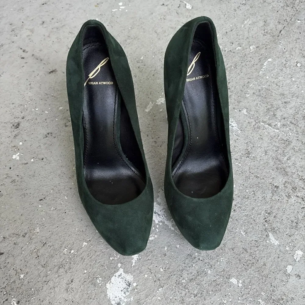 Brian Atwood Suede platform heels